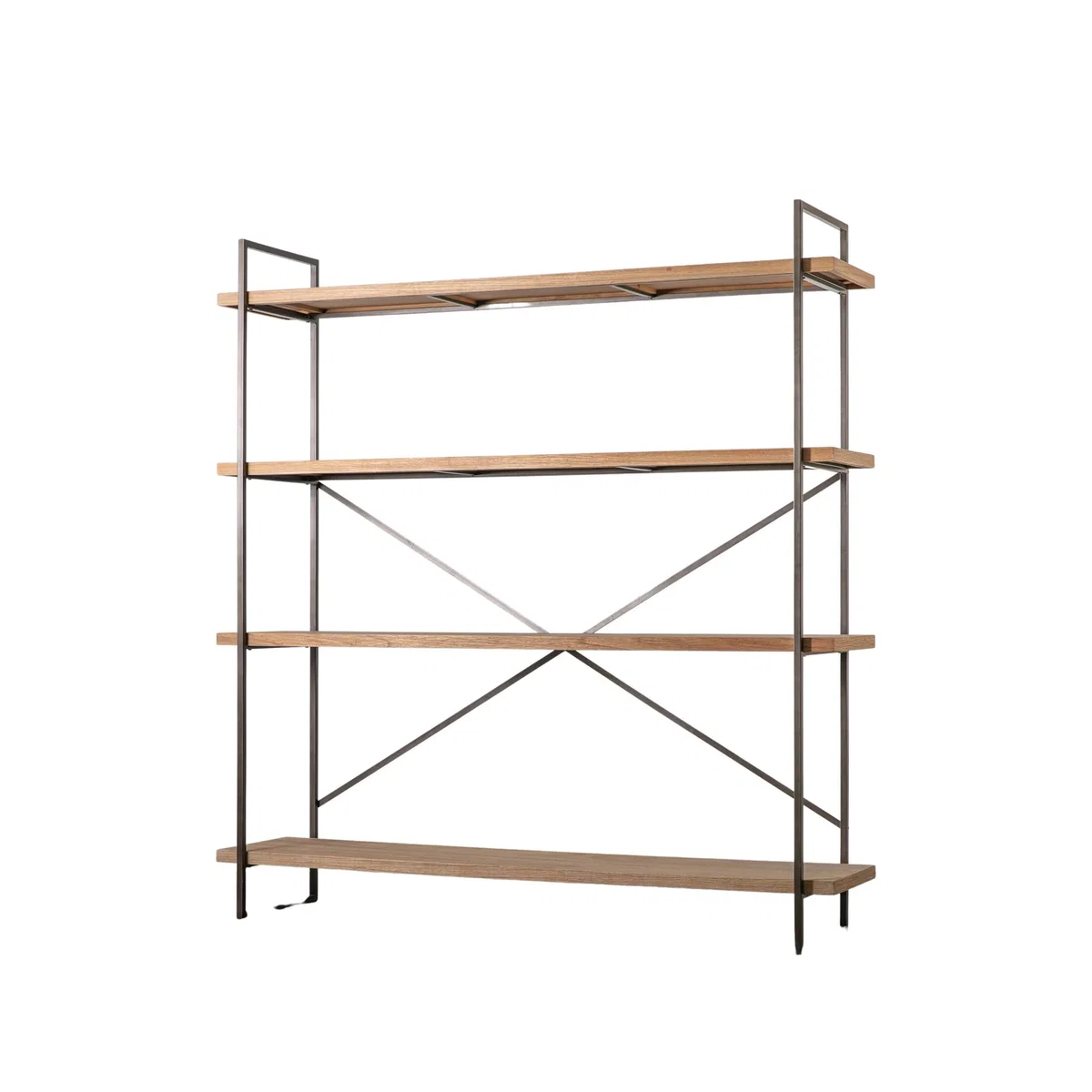 Gallery Direct Brogdale Metal & Wood Display Unit Medium Brown – image 6