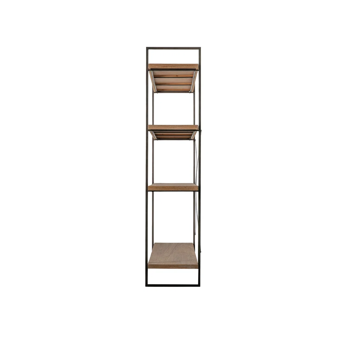 Gallery Direct Brogdale Metal & Wood Display Unit Medium Brown – image 7