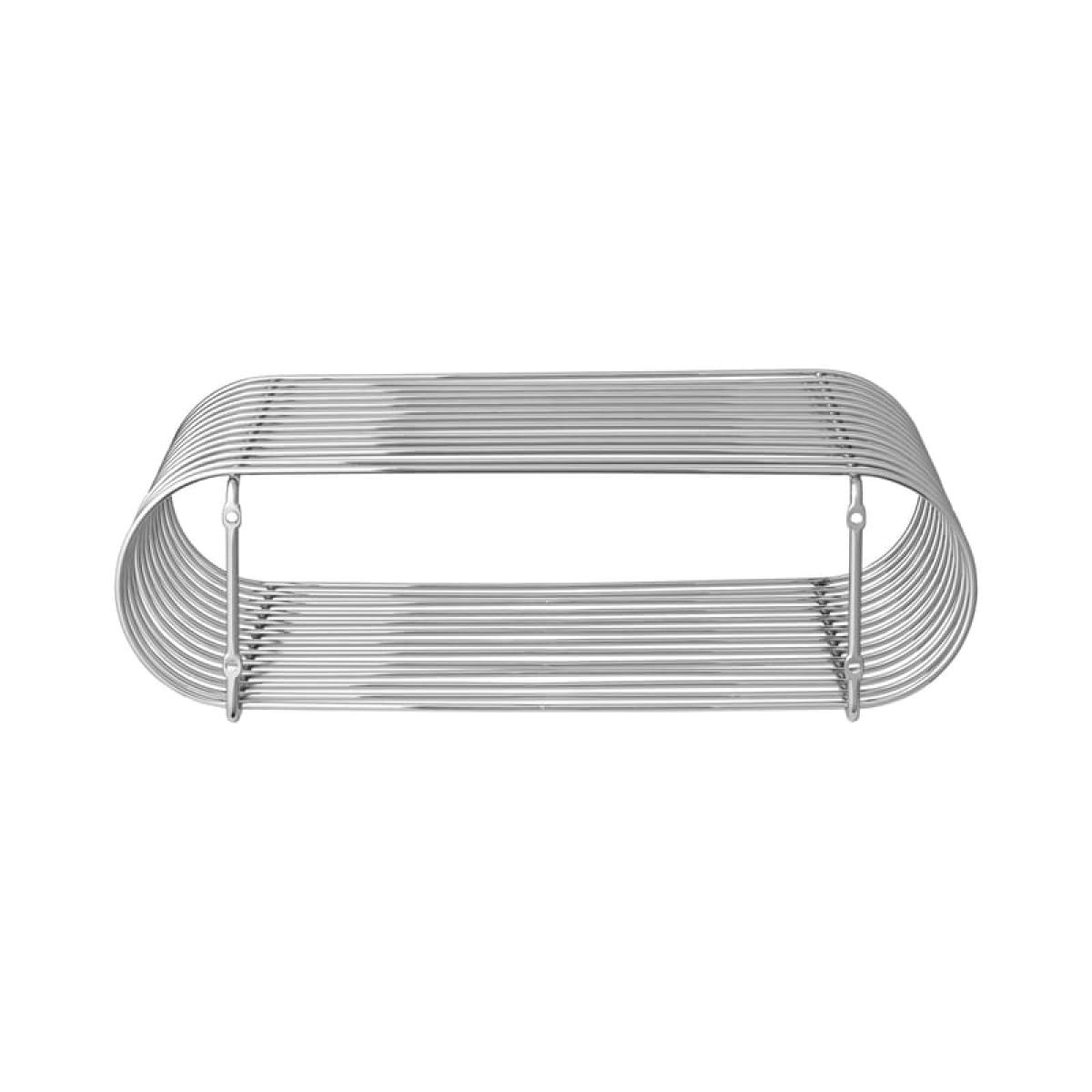Curva Shelf grey silver metal / L 40 cm - AYTM – image 3