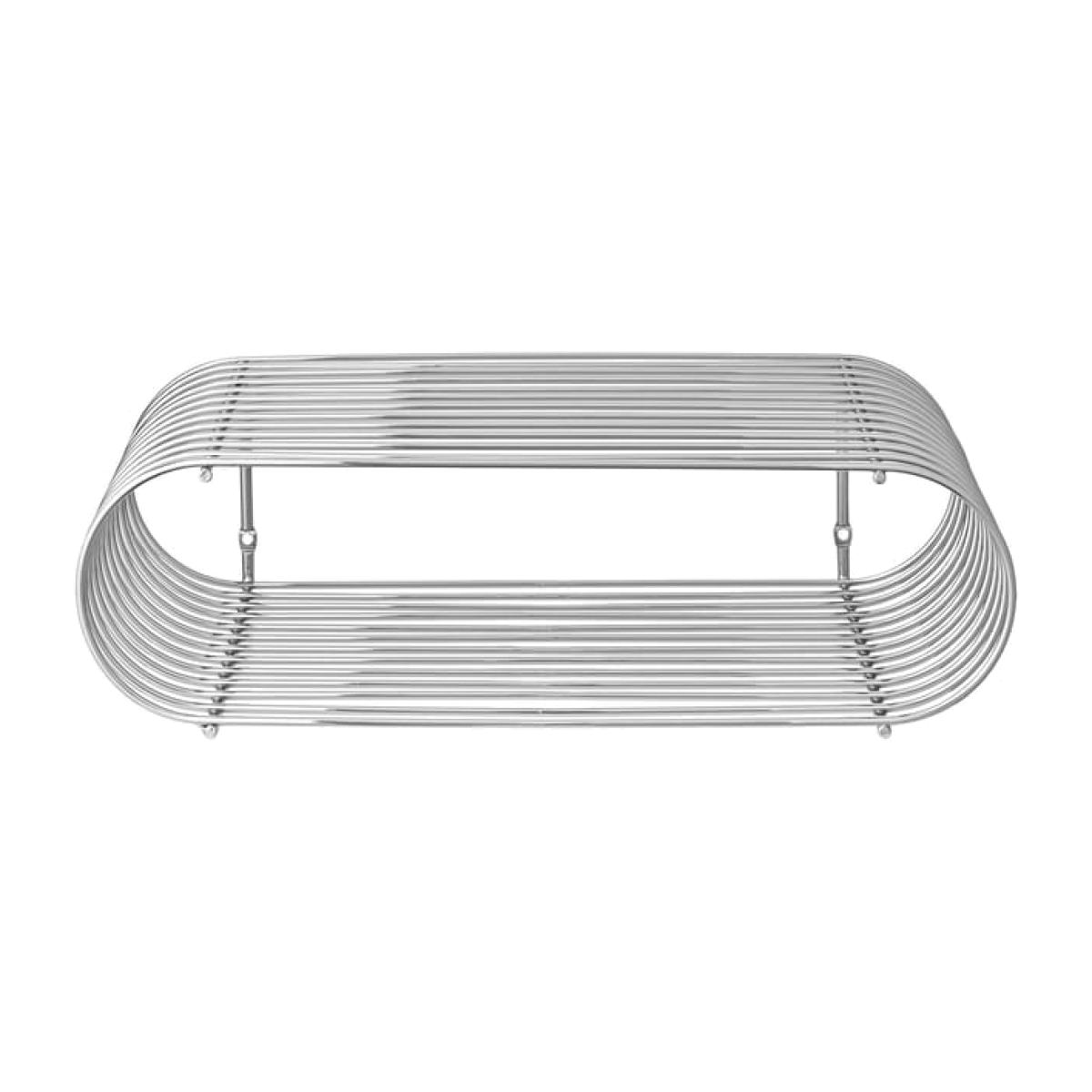 Curva Shelf grey silver metal / L 40 cm - AYTM – image 1