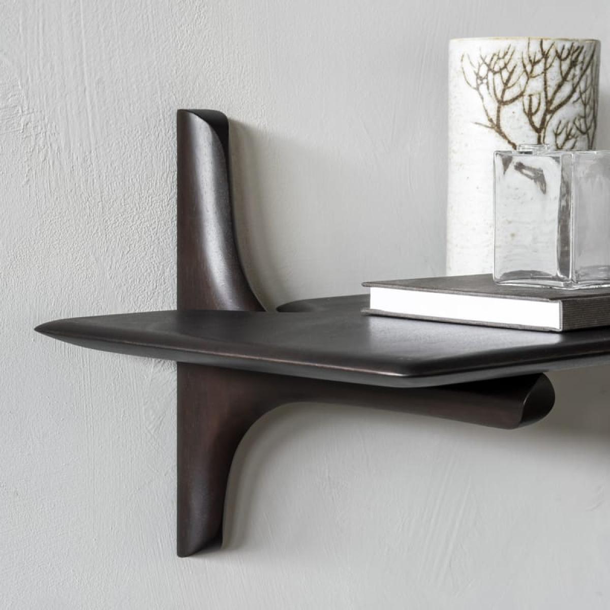 PI Shelf wood brown / L 168 cm - Solid mahogany - Ethnicraft – image 4