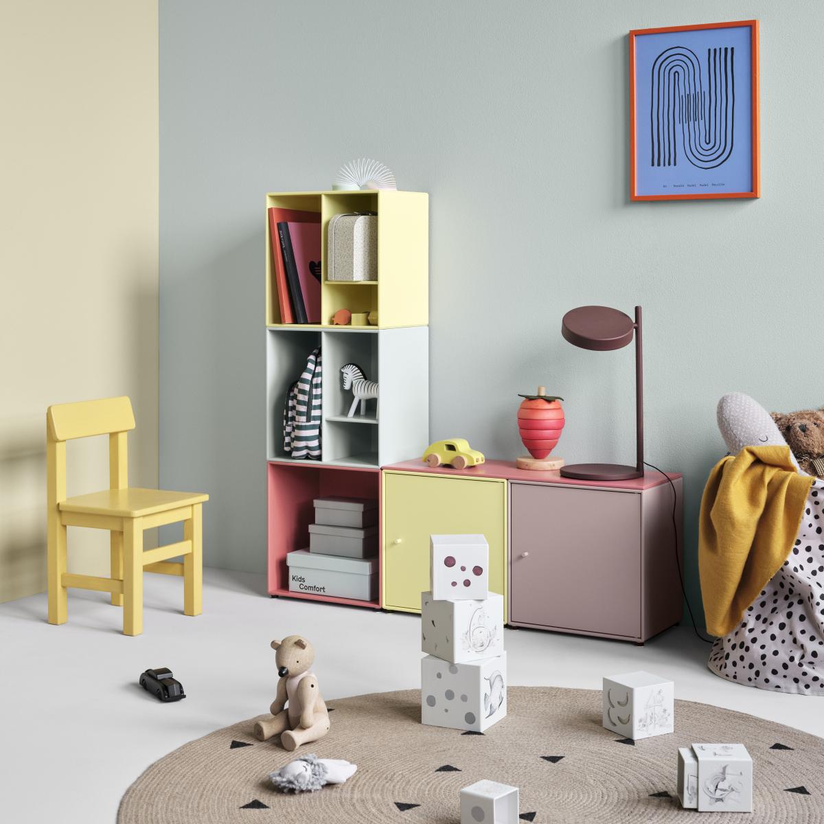 Accessory wood yellow / Tray for two Montana Mini Units - W 70 x D 25 cm - MONTANA – image 3