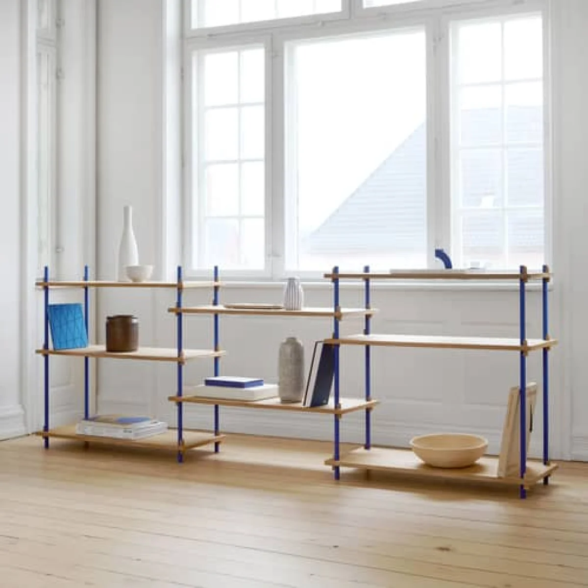 Shelving System – s.65.3.A Shelf natural wood / W 239 x H 85 x D 35 cm - MOEBE – image 2