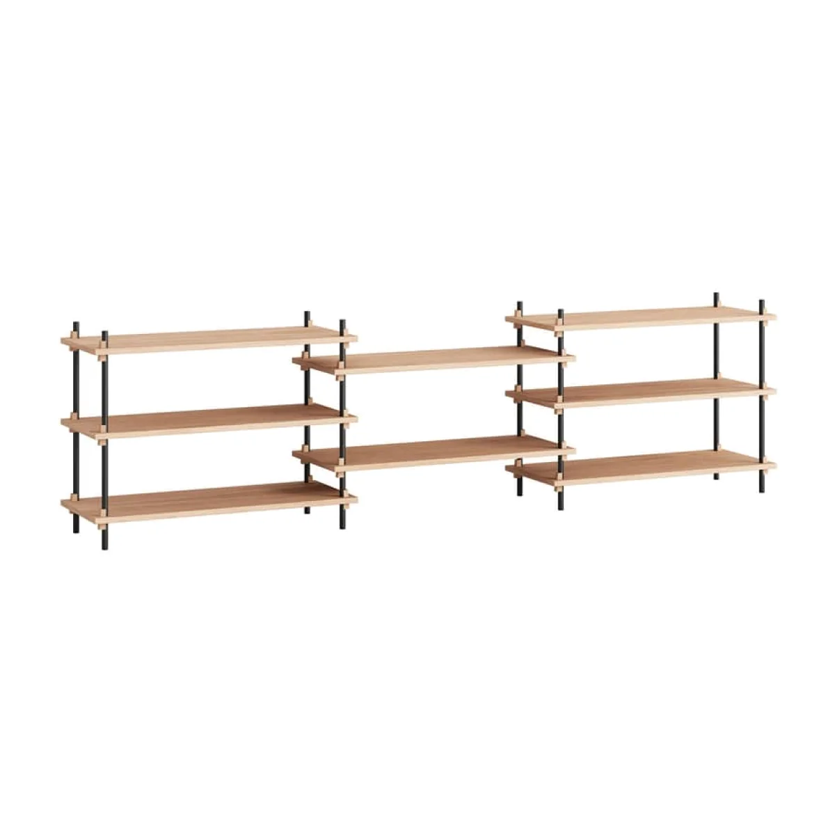 Shelving System – s.65.3.A Shelf natural wood / W 239 x H 85 x D 35 cm - MOEBE – image 1