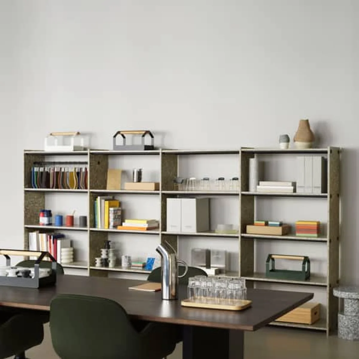 Pap High Shelf composite material multicoloured / W 83 x H 162 cm - Recycled packaging - Normann Copenhagen – image 4