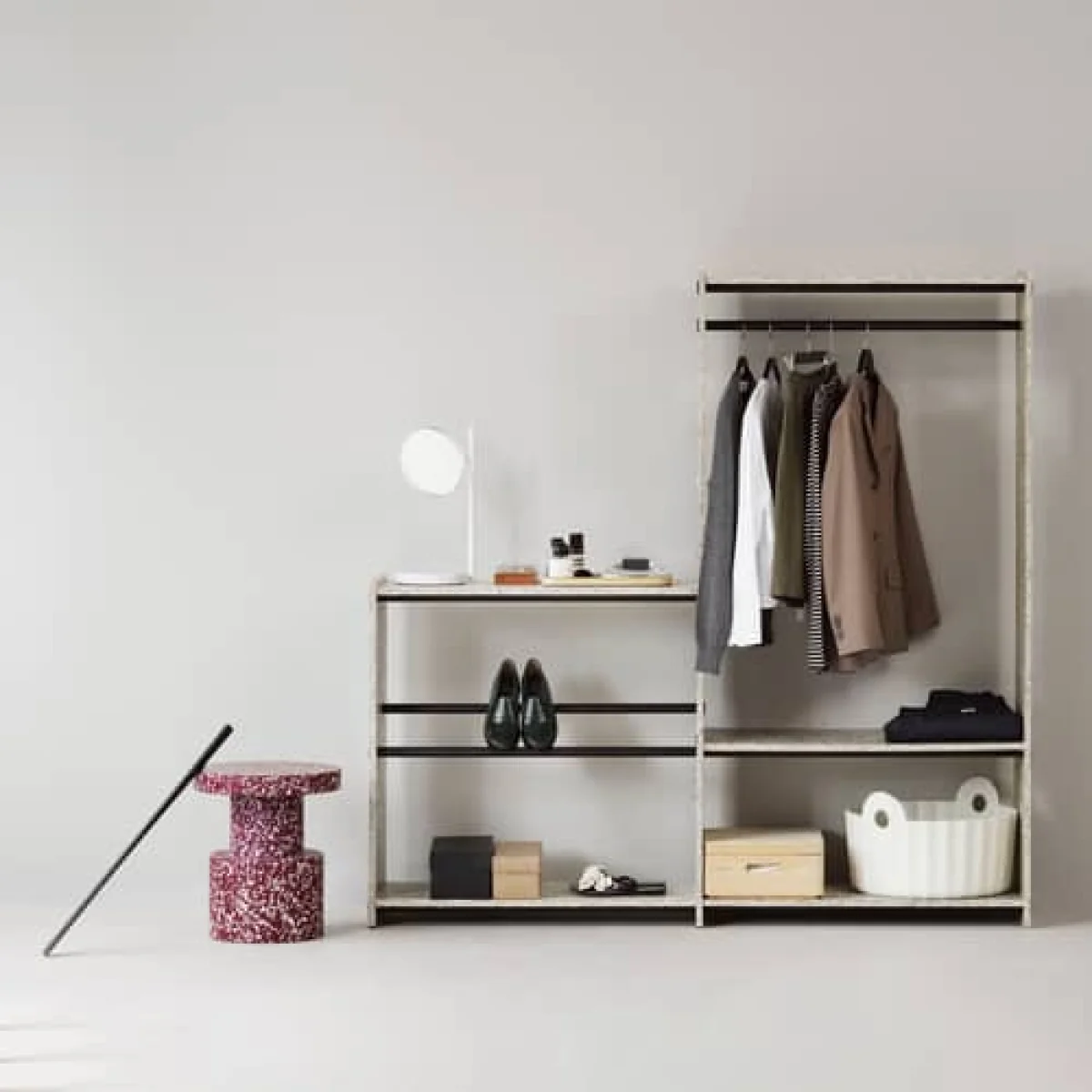 Pap High Shelf composite material multicoloured / W 83 x H 162 cm - Recycled packaging - Normann Copenhagen – image 5