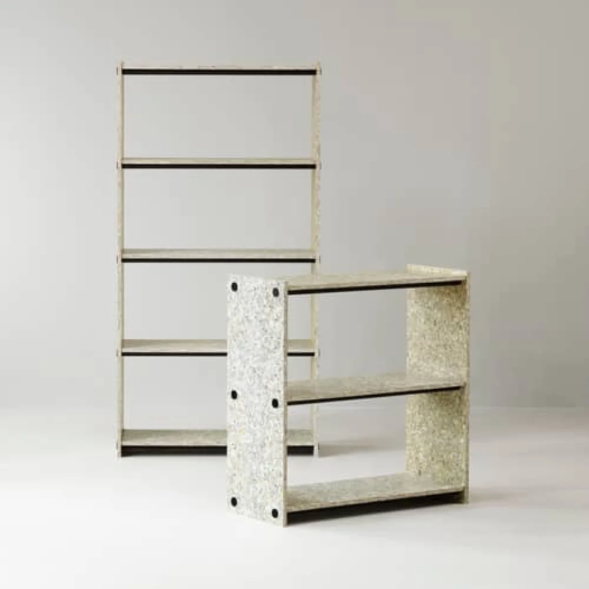 Pap High Shelf composite material multicoloured / W 83 x H 162 cm - Recycled packaging - Normann Copenhagen – image 6