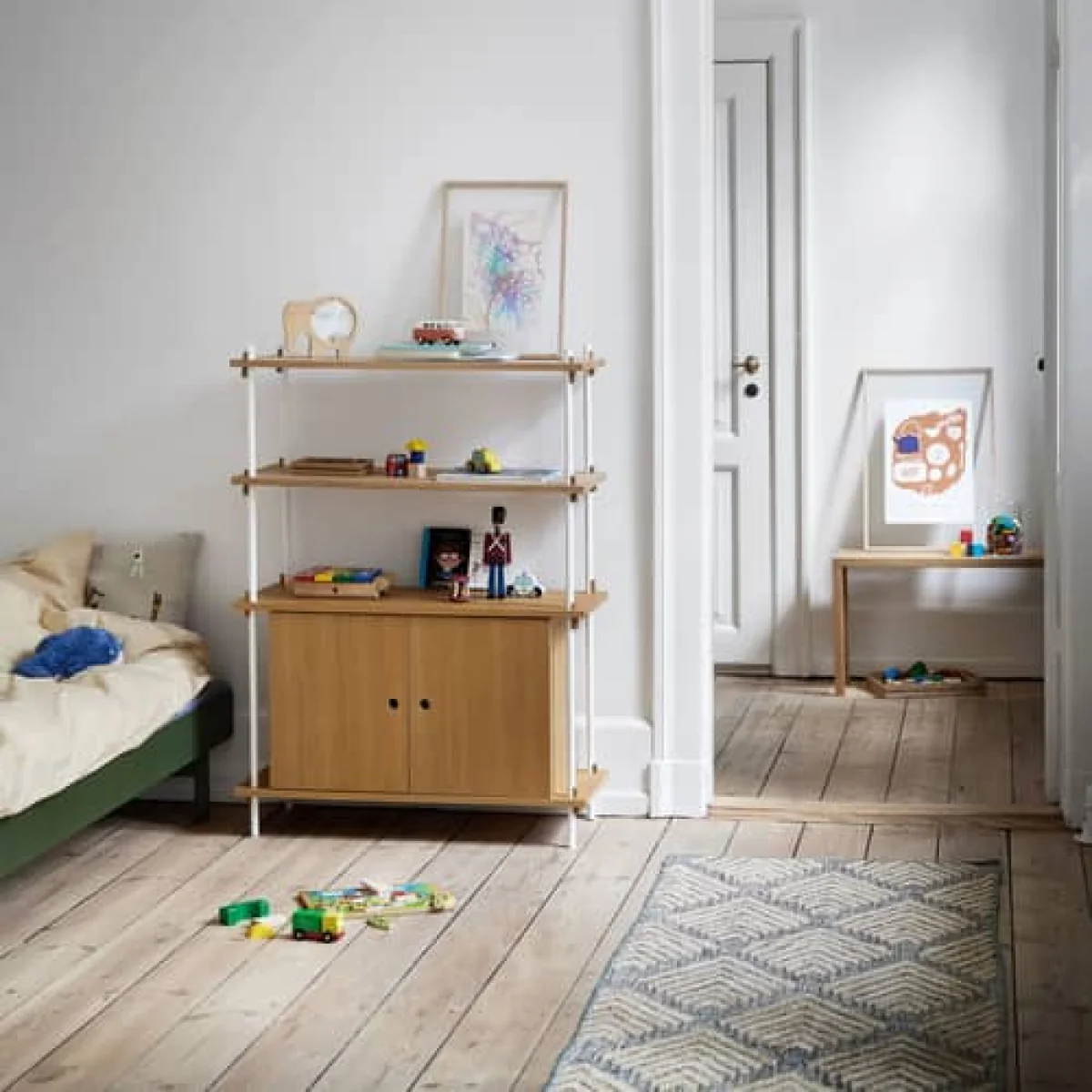 Shelving System – s.115.1.B Shelf natural wood / W 85 x H 115 x D 35 cm - MOEBE – image 2