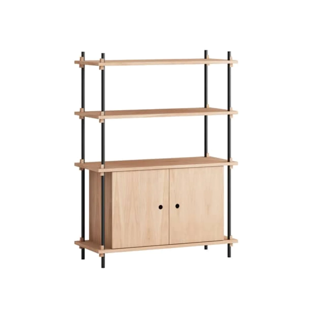 Shelving System – s.115.1.B Shelf natural wood / W 85 x H 115 x D 35 cm - MOEBE – image 1