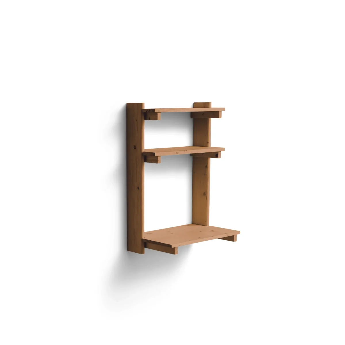 Form & Refine Beam Office Shelf with desk Deep brown pine 60x90.5x40 cm – image 5