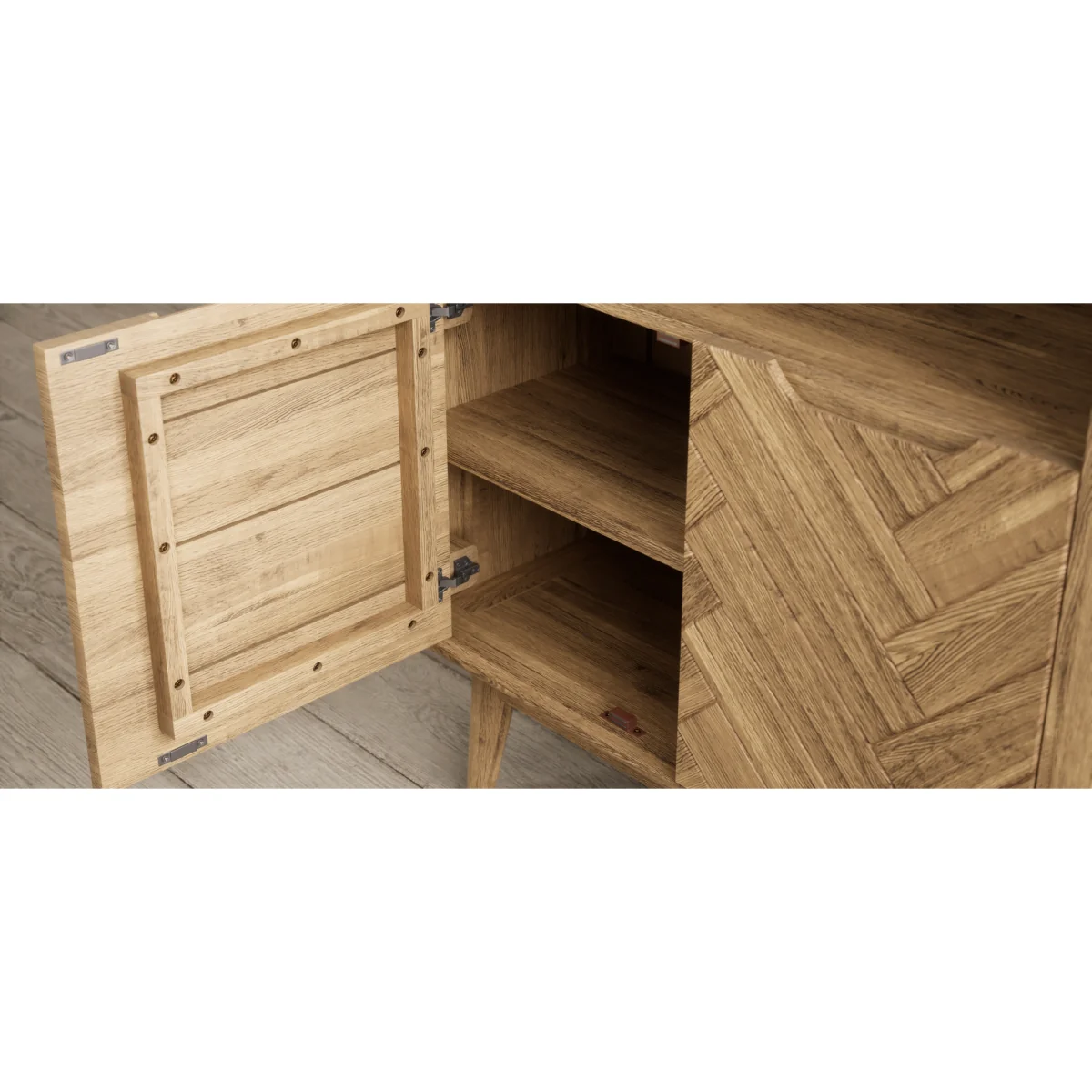 Parven Solid Oak Tall Bookcase – image 9