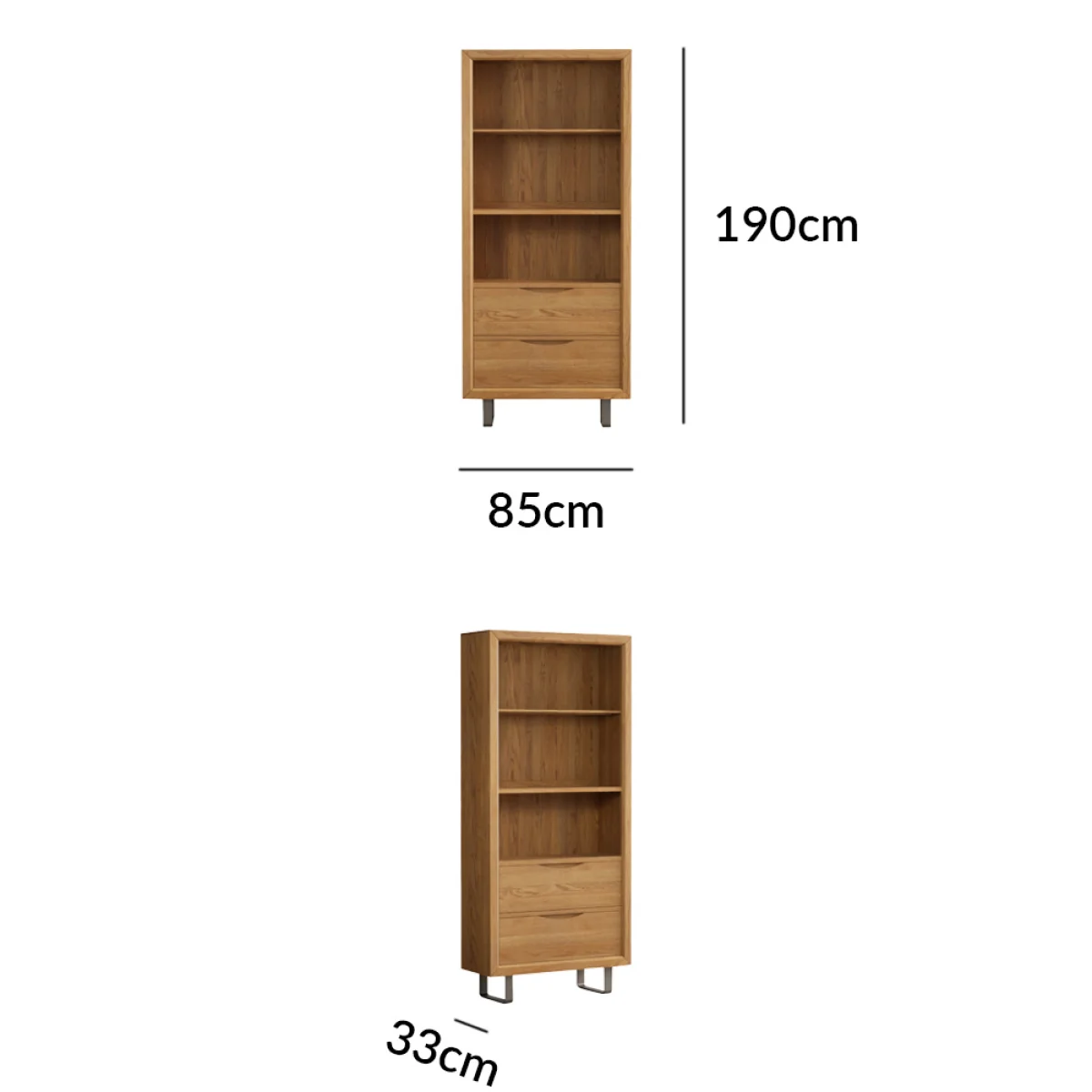 Parker Solid Oak Tall Bookcase – image 11