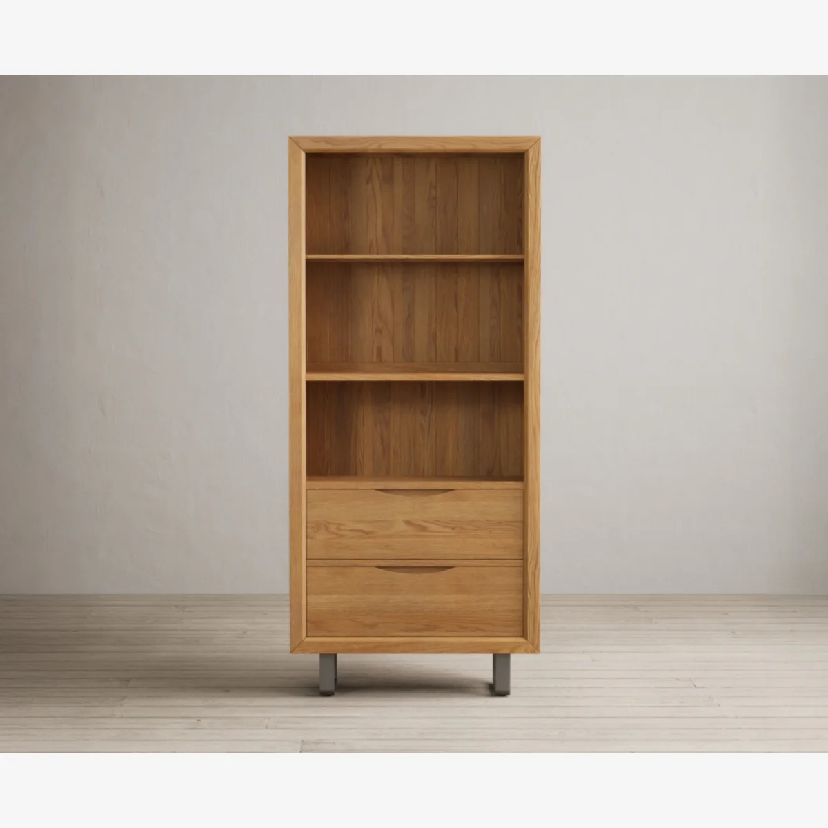 Parker Solid Oak Tall Bookcase – image 1