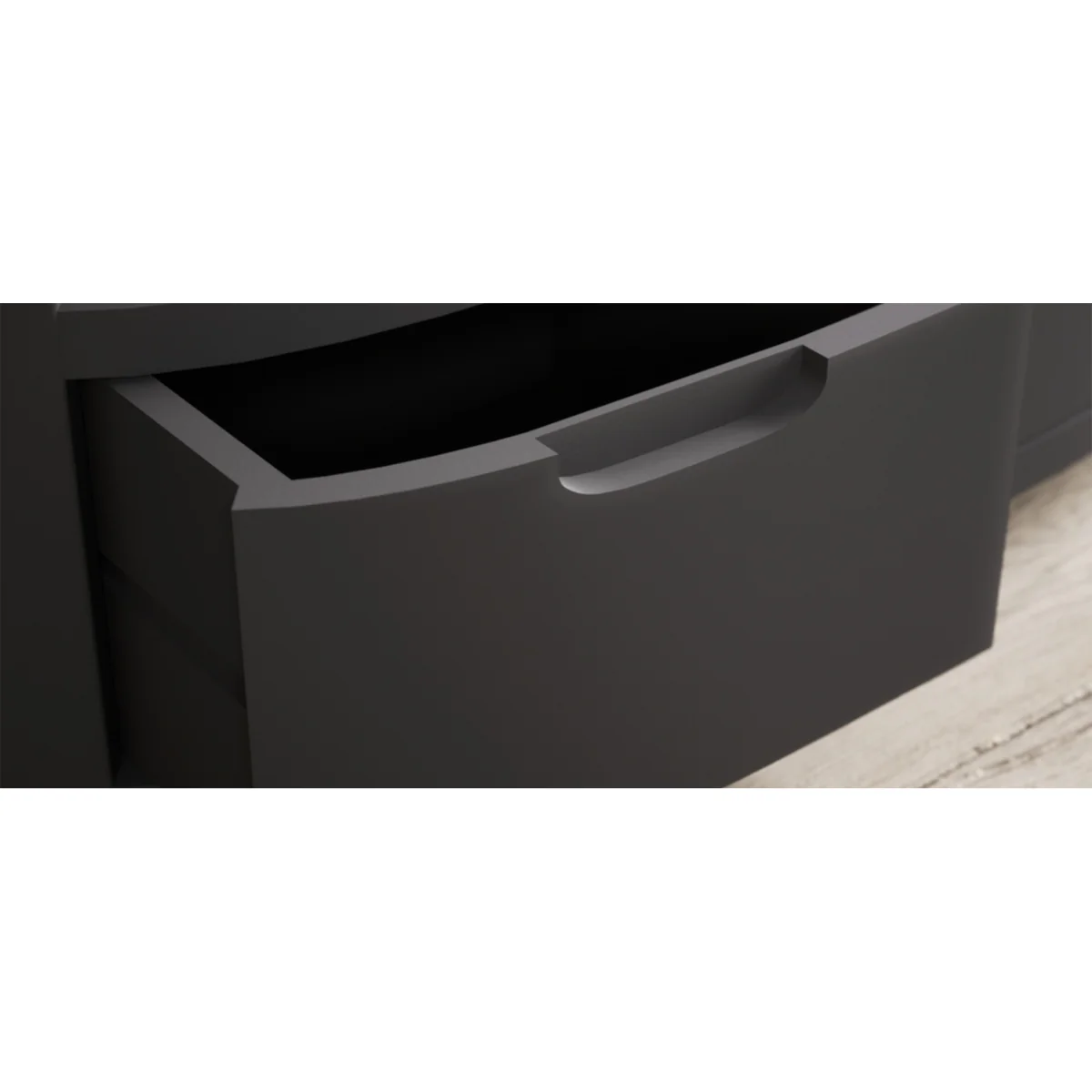 Bradwell Oak and Charcoal Painted Small Bookcase – image 11