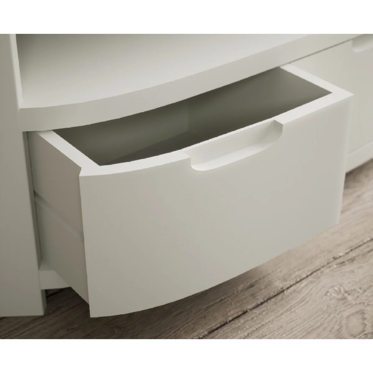 Bradwell Oak and Signal White Painted Small Bookcase – image 6