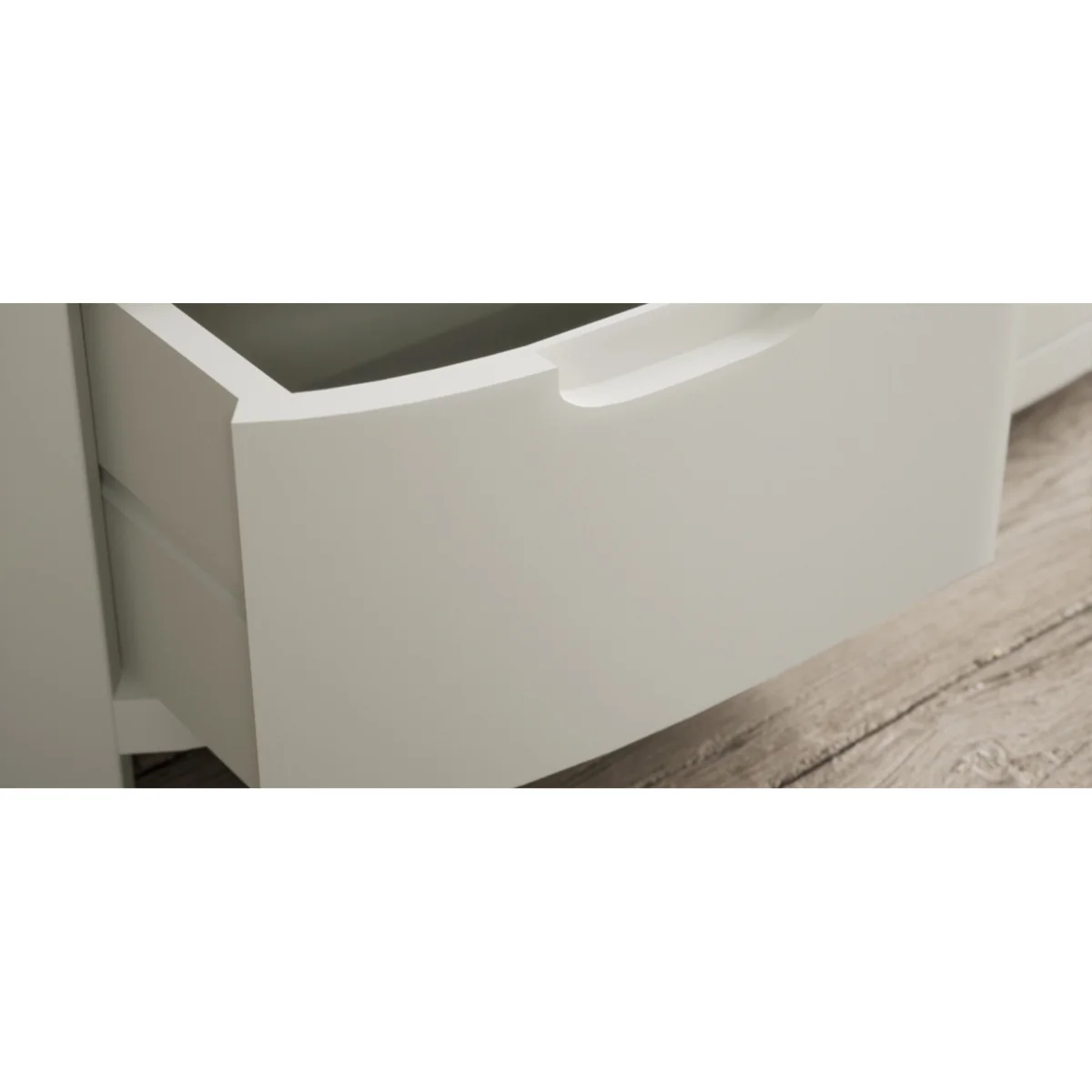 Bradwell Oak and Signal White Painted Small Bookcase – image 9