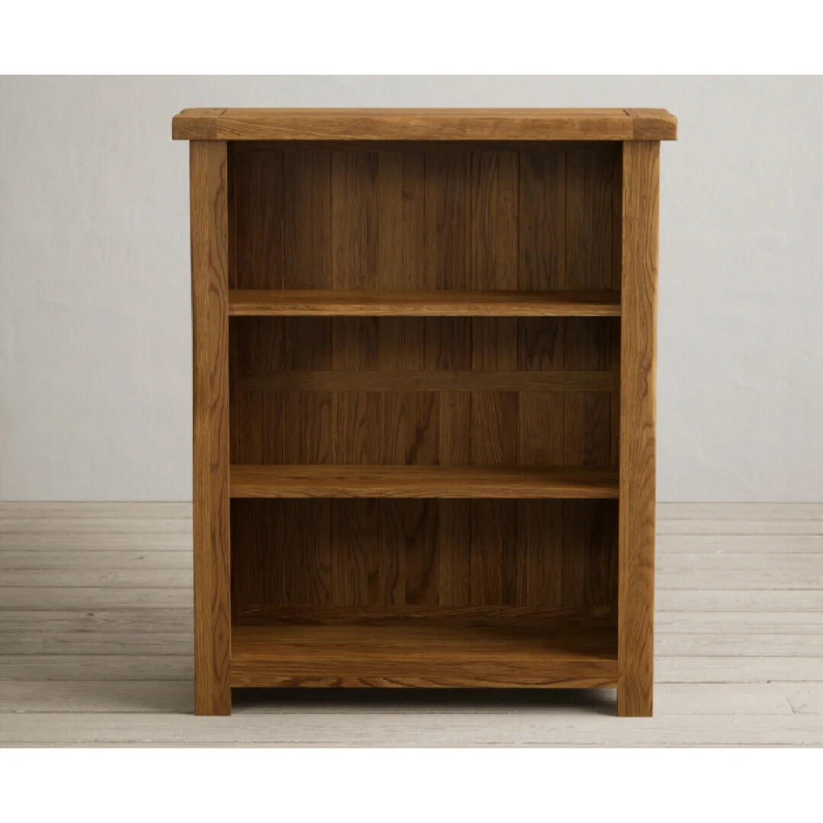 Harrogate Rustic Solid Oak Small Bookcase – image 4