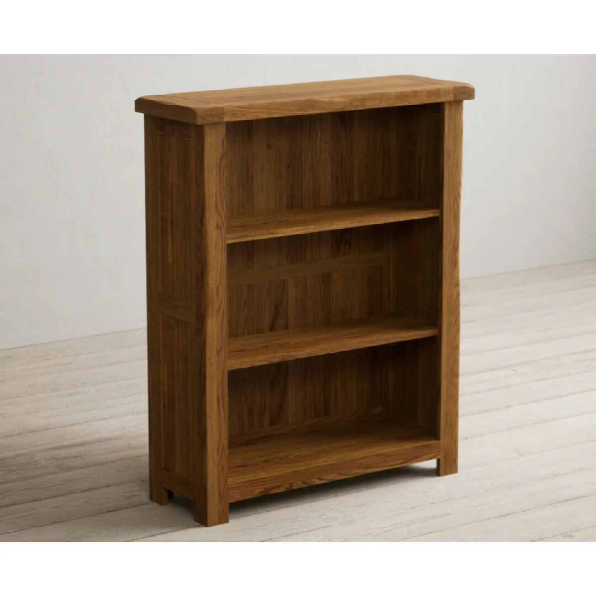 Harrogate Rustic Solid Oak Small Bookcase – image 5