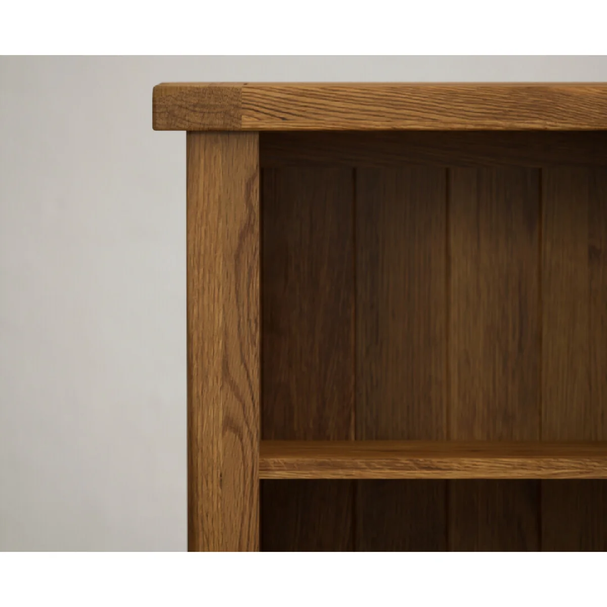 Harrogate Rustic Solid Oak Small Bookcase – image 6