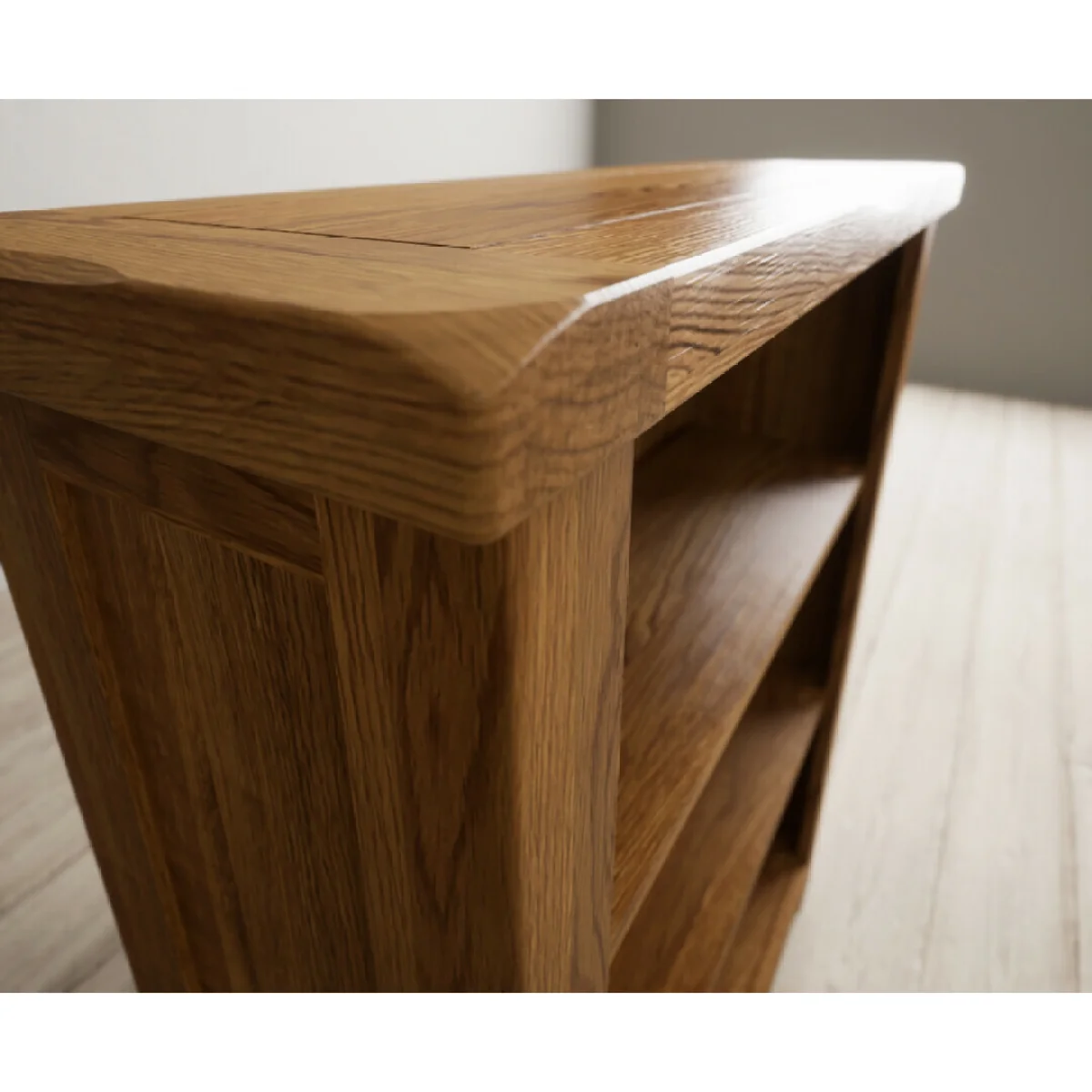 Harrogate Rustic Solid Oak Small Bookcase – image 7