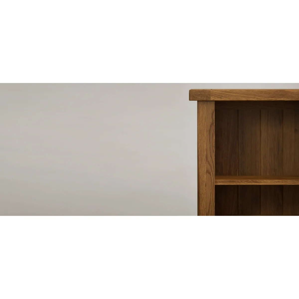 Harrogate Rustic Solid Oak Small Bookcase – image 8