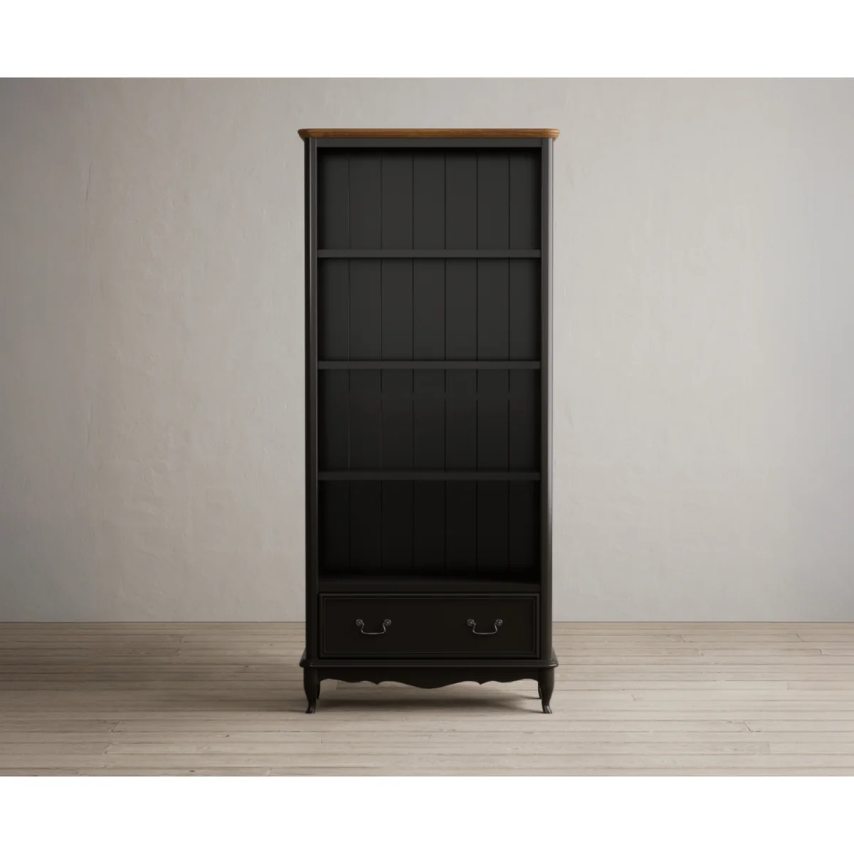 Chateau Noir Oak and Black Painted Tall Bookcase – image 5