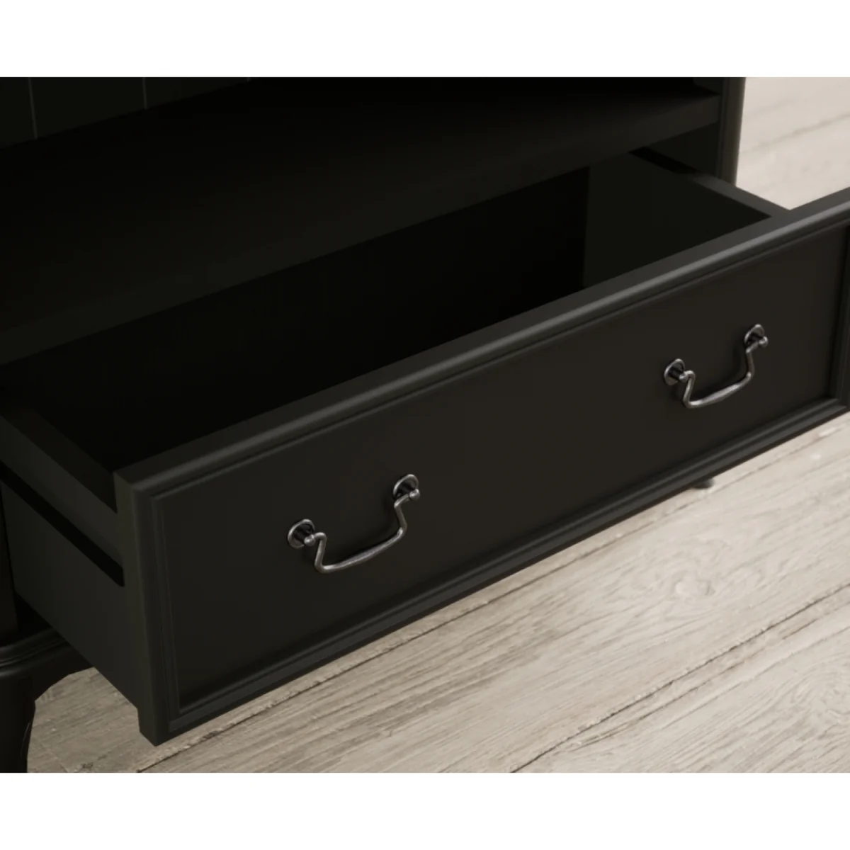 Chateau Noir Oak and Black Painted Tall Bookcase – image 7