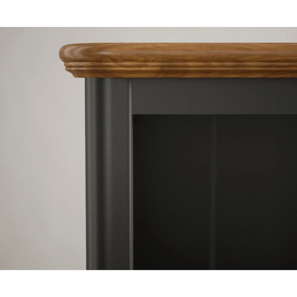 Chateau Noir Oak and Black Painted Tall Bookcase – image 8