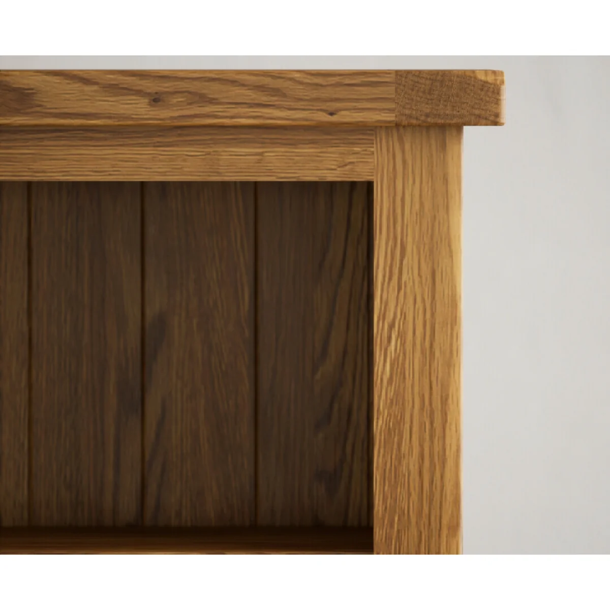Harrogate Rustic Solid Oak Large Bookcase – image 7