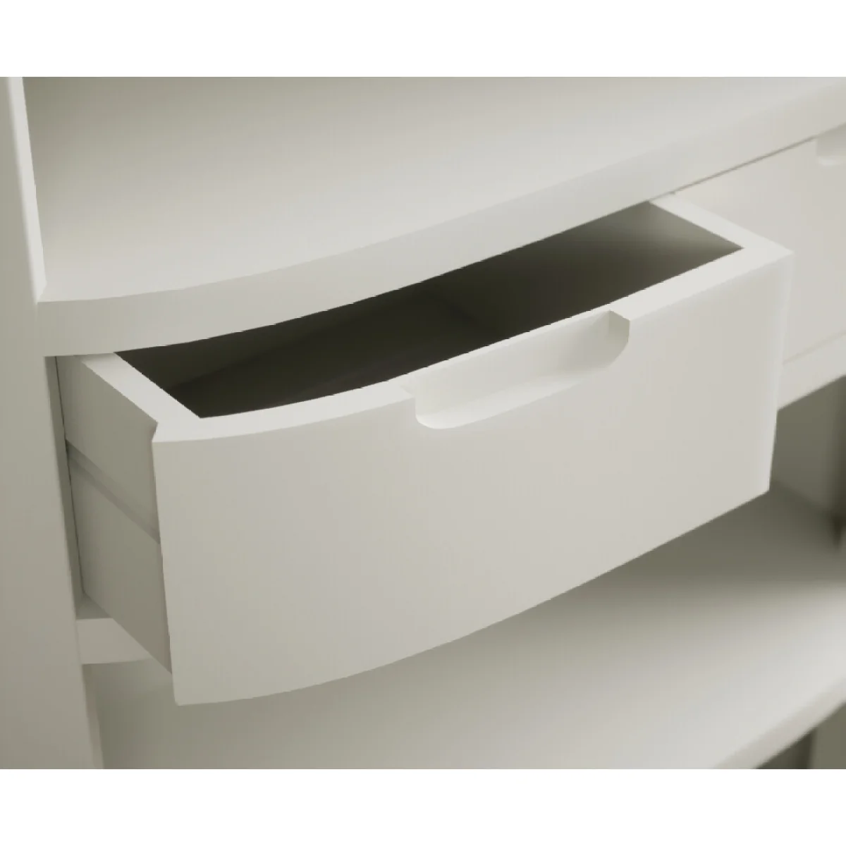 Bradwell Oak and Signal White Painted Tall Bookcase – image 6
