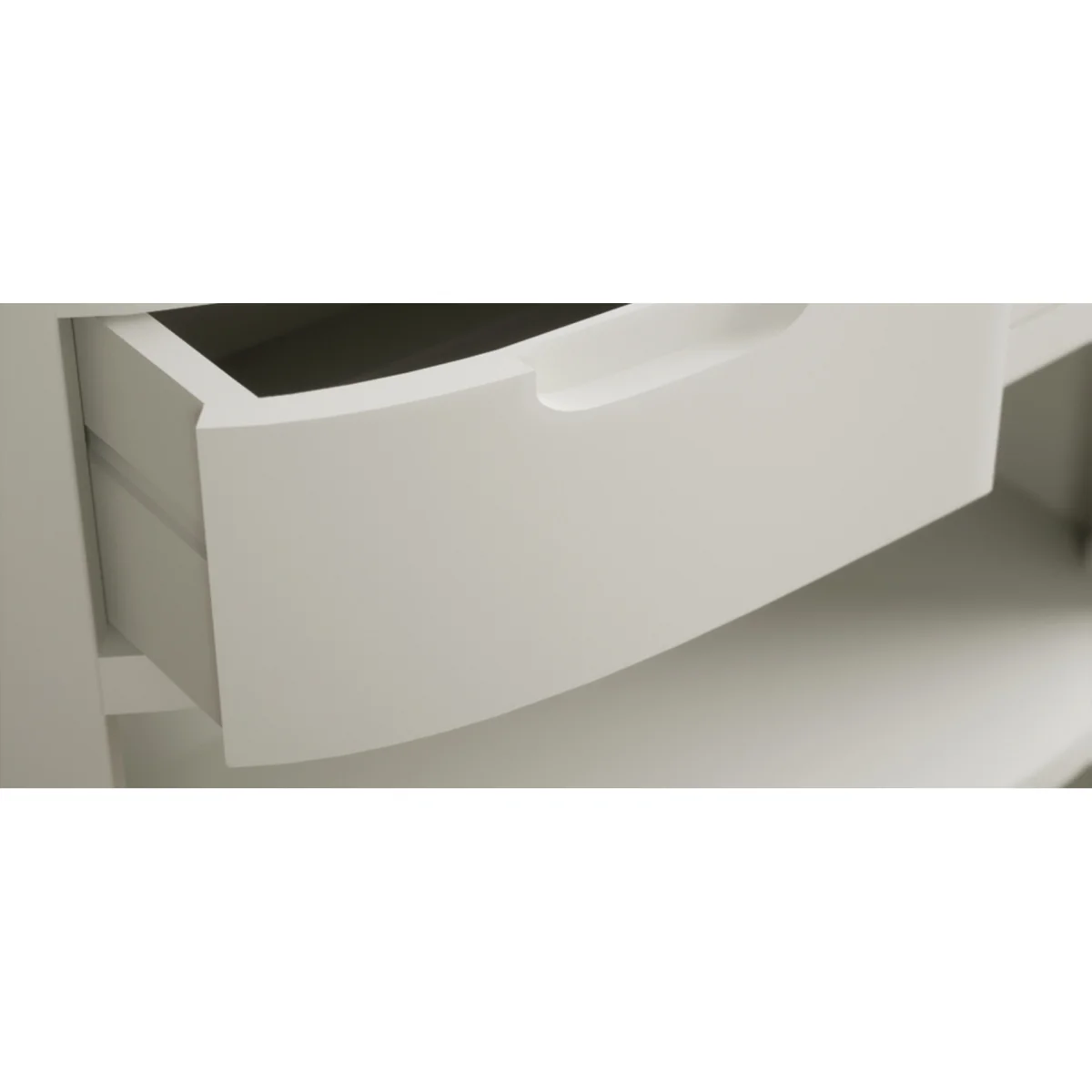 Bradwell Oak and Signal White Painted Tall Bookcase – image 9