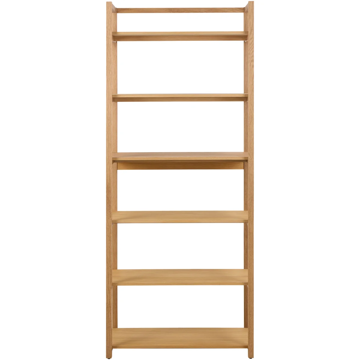 Ludza Rectangular Bookcase With 6 Shelves in Oak - Oak – image 2