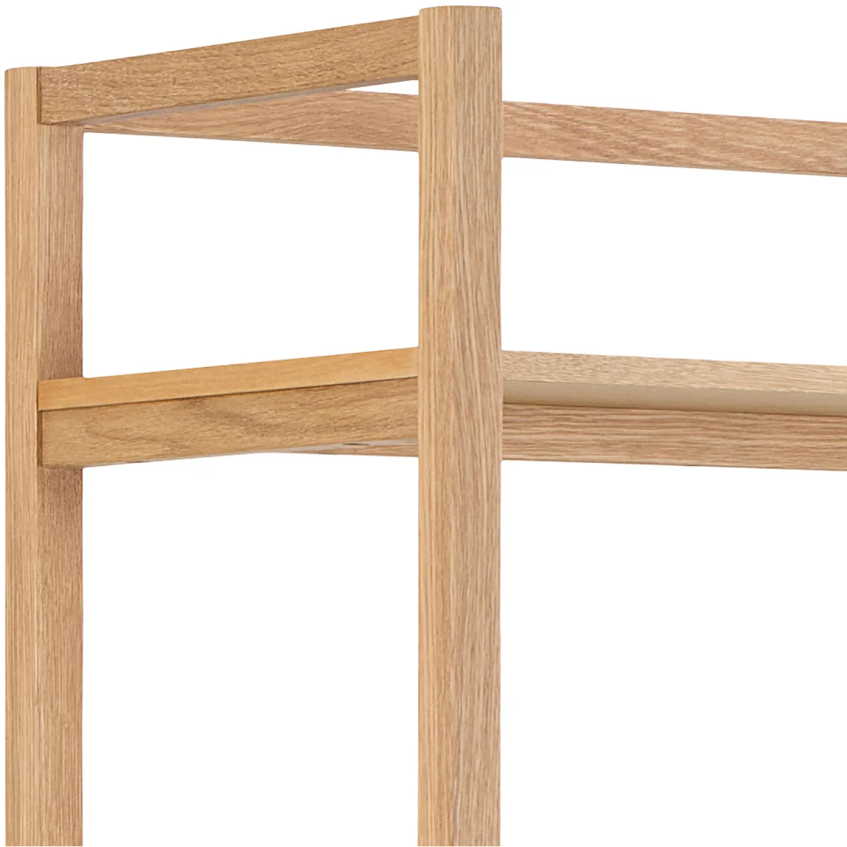 Ludza Rectangular Bookcase With 6 Shelves in Oak - Oak – image 6
