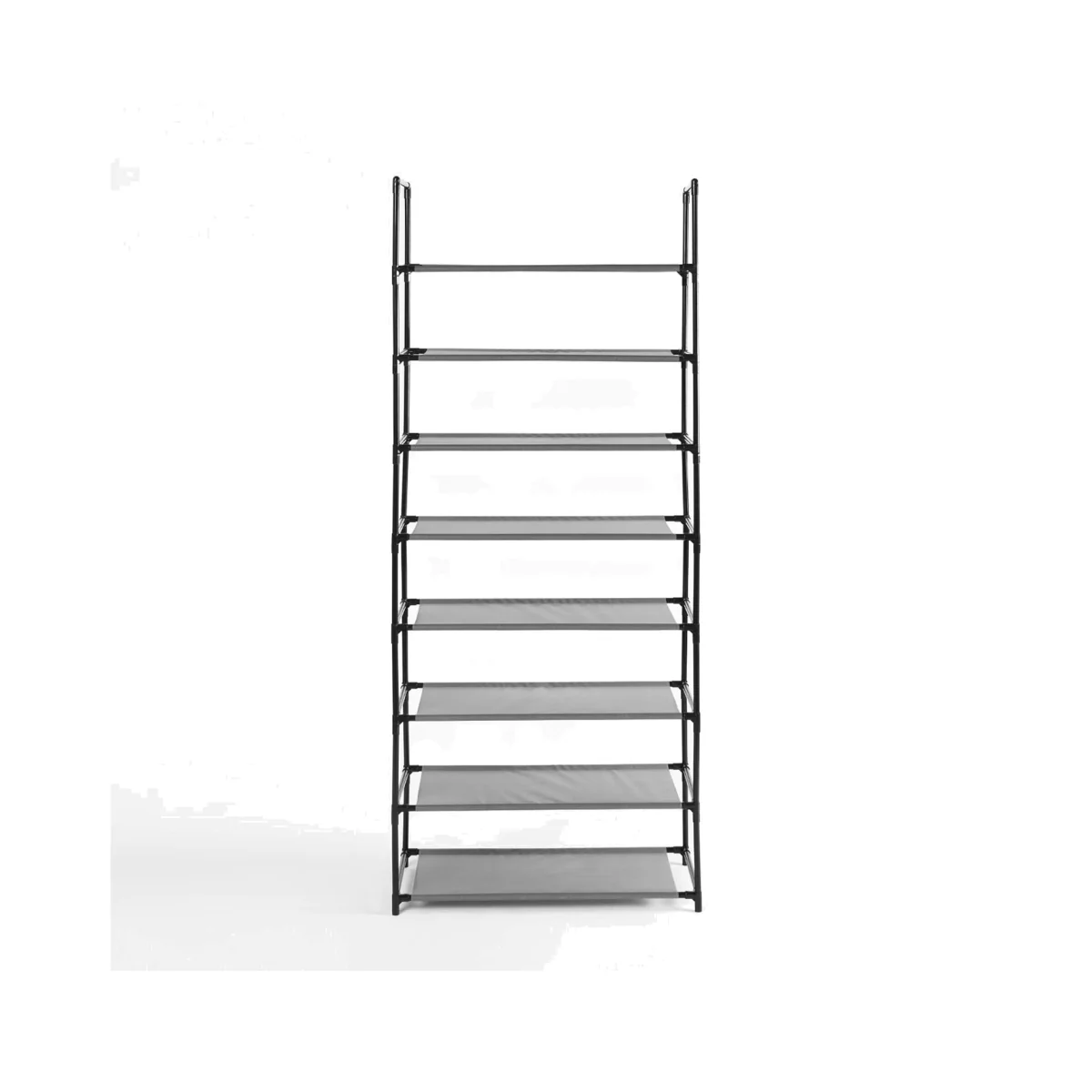 8 Tier Storage Rack Shoe Shelving - Grey – image 1