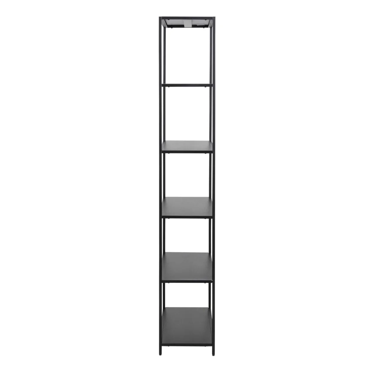 Graz Matt Tall Metal Bookcase with 5 Shelves - Black – image 3