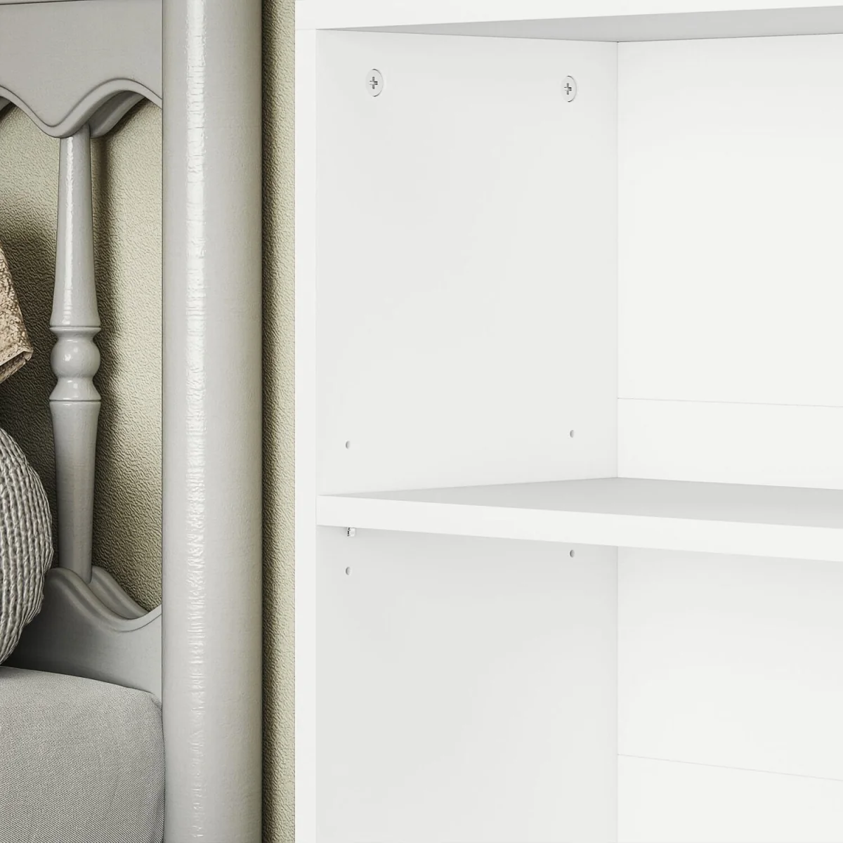Yarut 158cm White 6-Tier Bookcase Shelving Unit – image 2