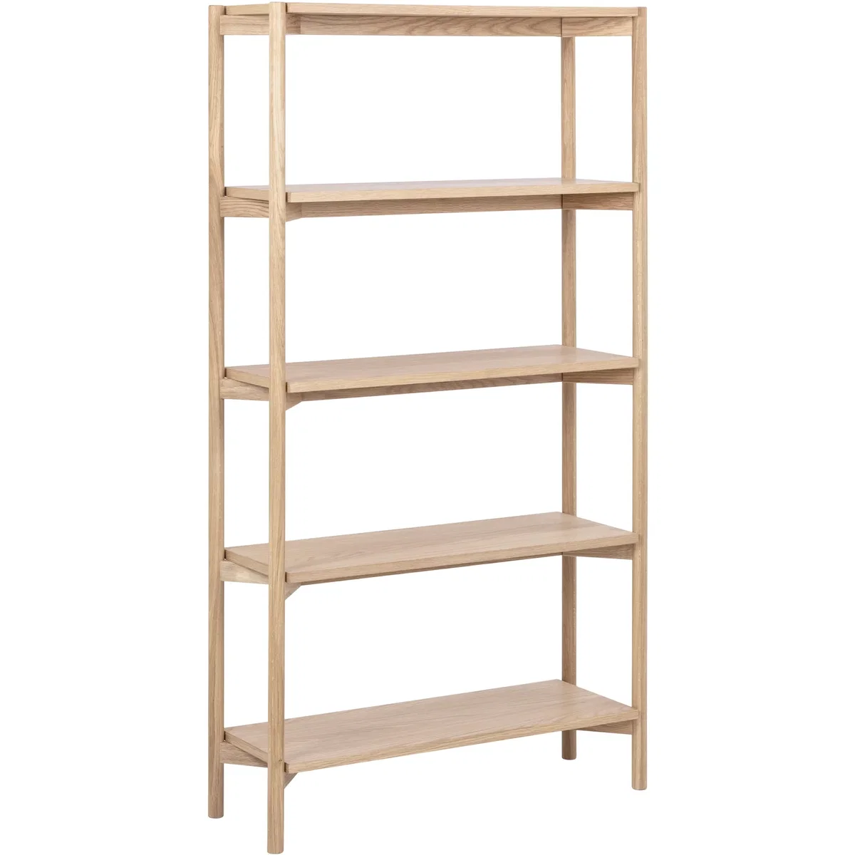 Furniture To Go Braidwood Bookcase with 4 Shelves in White Oak Veneer - White Oak – image 2