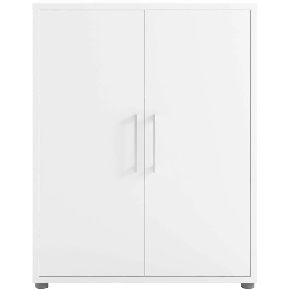 Dris Wooden Bookcase 2 Shelves and 2 Doors - White – image 4