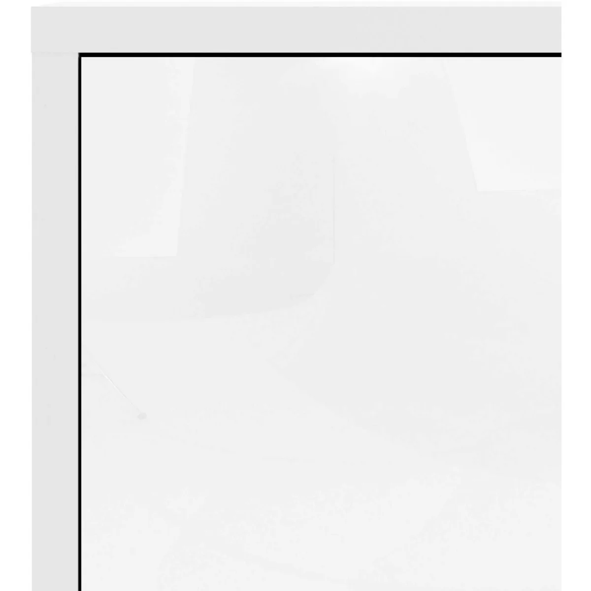 Dris Wooden Bookcase 2 Shelves and 2 Doors - White – image 6