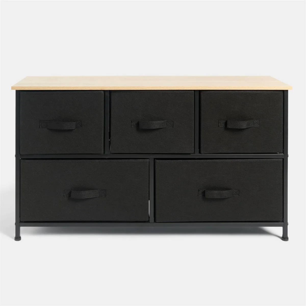 Brooklyn Fabric 5 Drawer Chest - Black – image 6