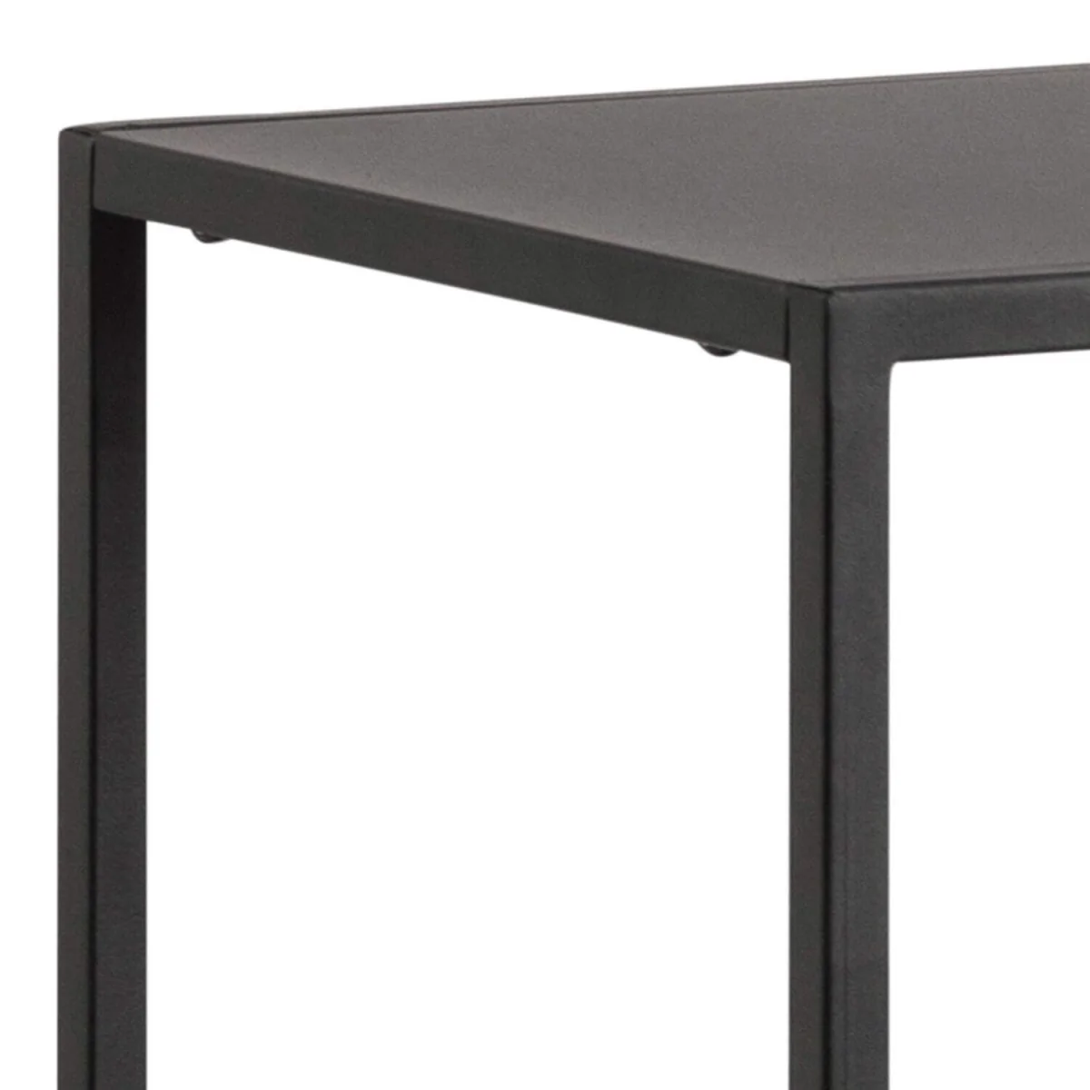 Graz Matt Metal Asymmetrical 3 Shelf Bookcase - Black – image 5