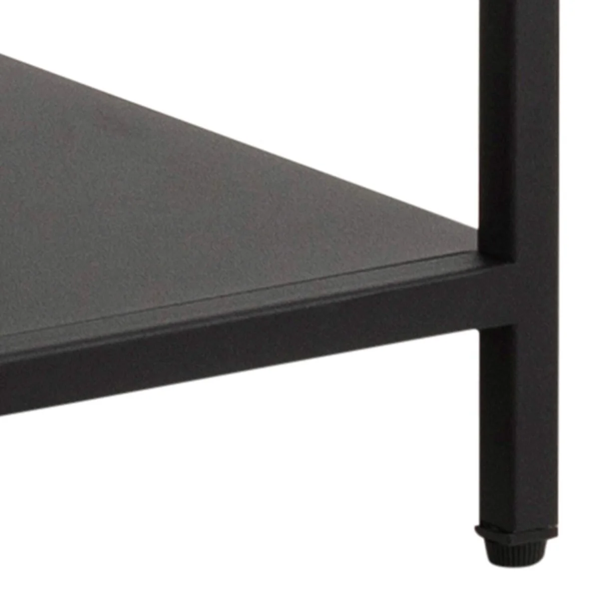 Graz Matt Metal Asymmetrical 3 Shelf Bookcase - Black – image 7