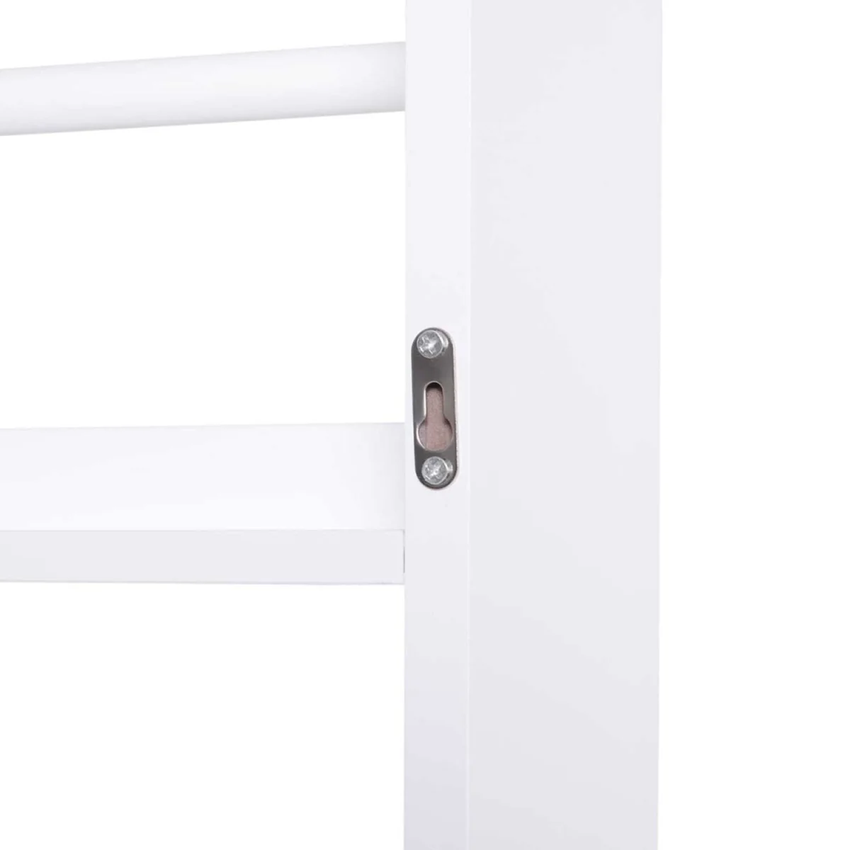 Vivi Wood White Slim Wall-Mounted Bookshelf, 15 cm Depth – image 10