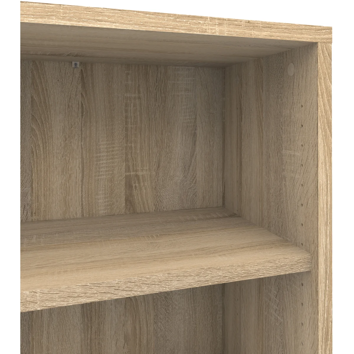 Prima Bookcase 2 Shelves With 2 Drawers 2 File Drawers In Oak - Oak – image 7