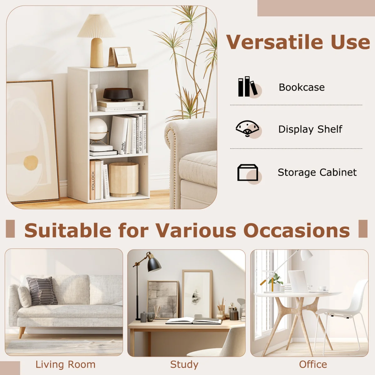 Modern Display Shelf - White – image 11