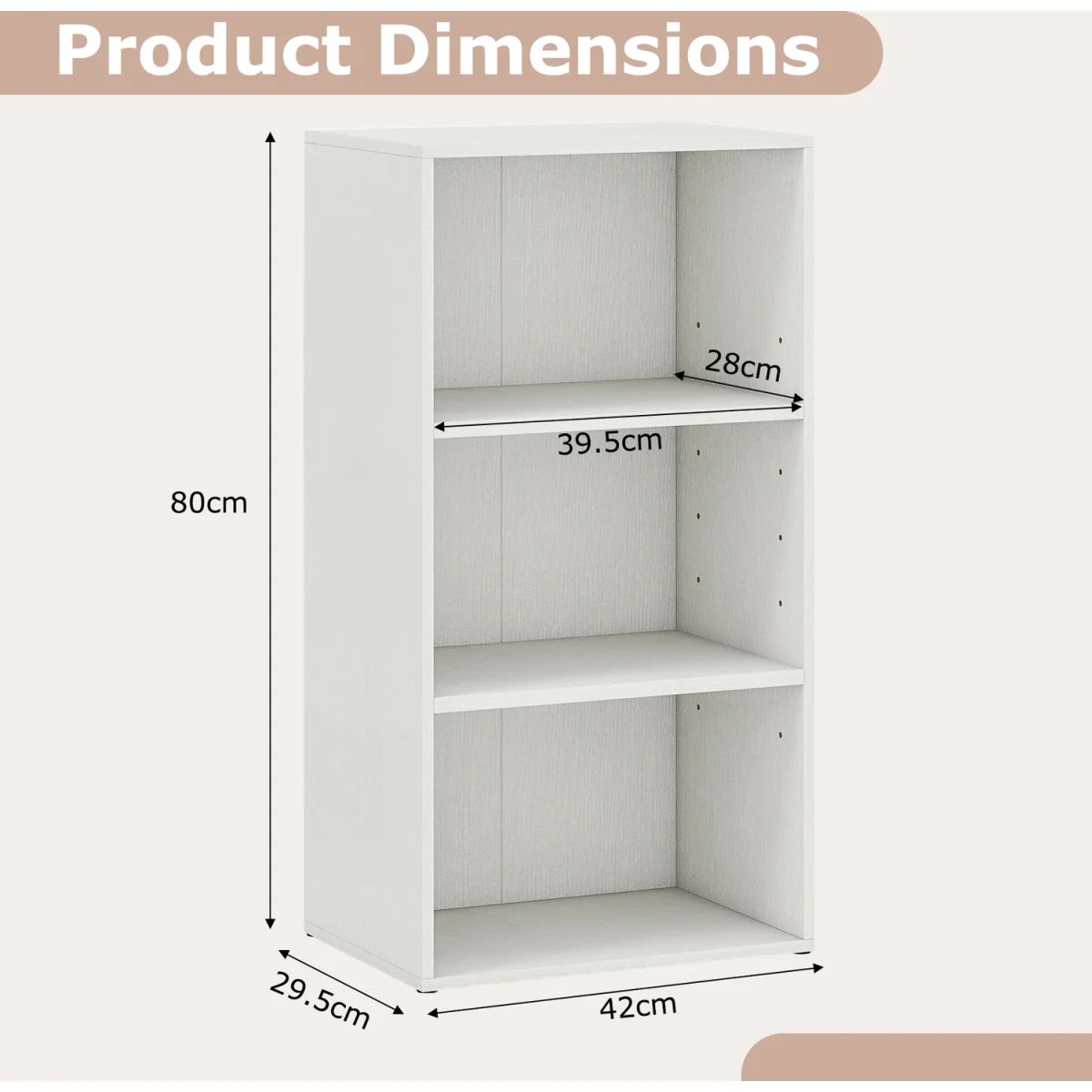 Modern Display Shelf - White – image 3