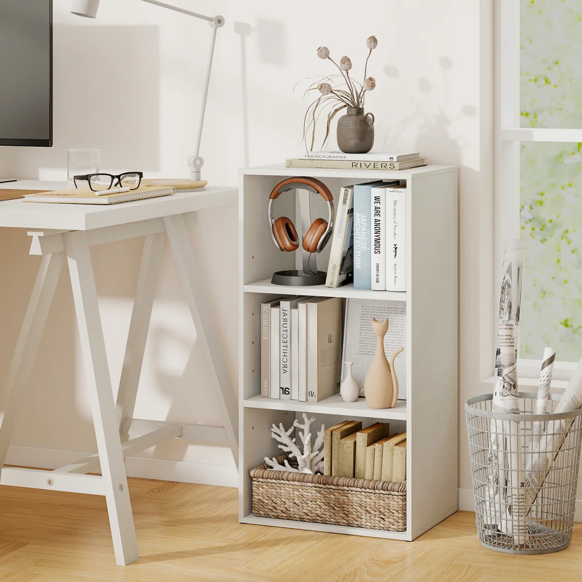 Modern Display Shelf - White – image 6