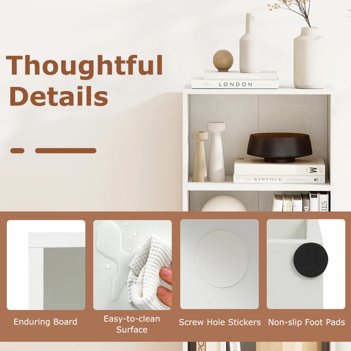 Modern Display Shelf - White – image 8