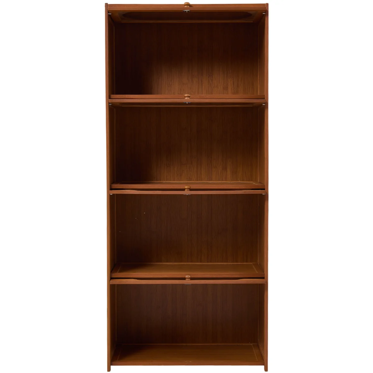 Freestanding Storage Bookcase with Cabinet - Brown / 132cm – image 4