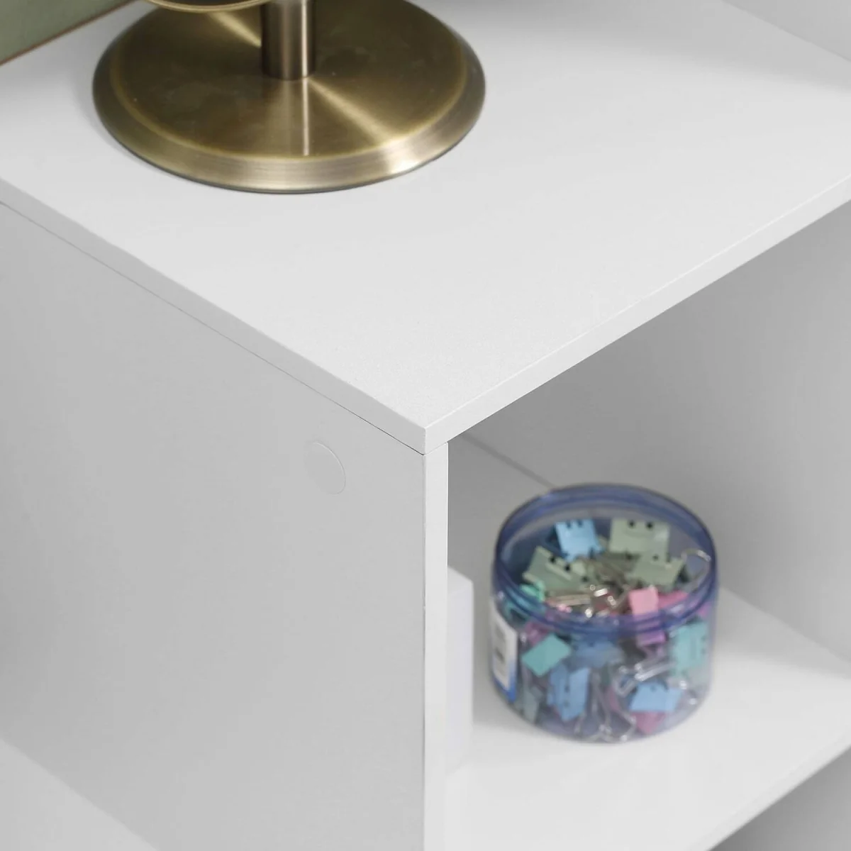 Yora Wood White 3-Tier 6-Cube Storage Bookcase – image 8